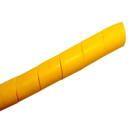 Kable Kontrol Cyclone Hydraulic Hose Spiral Wrap - 3/4" Inside Dia - Heavy Duty HDPE - 66' Length Per Box - Yellow HGPW-25-66-YW